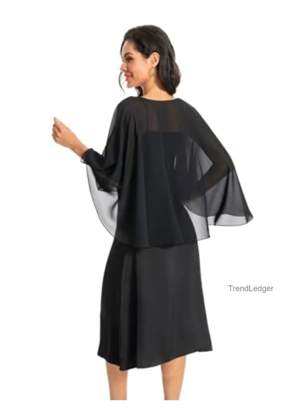 Chiffon Capelet Wrap for Evening Dresses Wedding Cover Up
